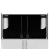 JBJ Rimless Flat Panel 45 Gallon Black Aquarium & Stand