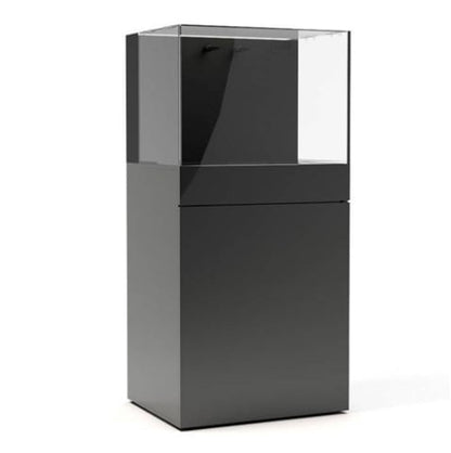 JBJ Rimless Flat Panel 45 Gallon Black Aquarium & Stand